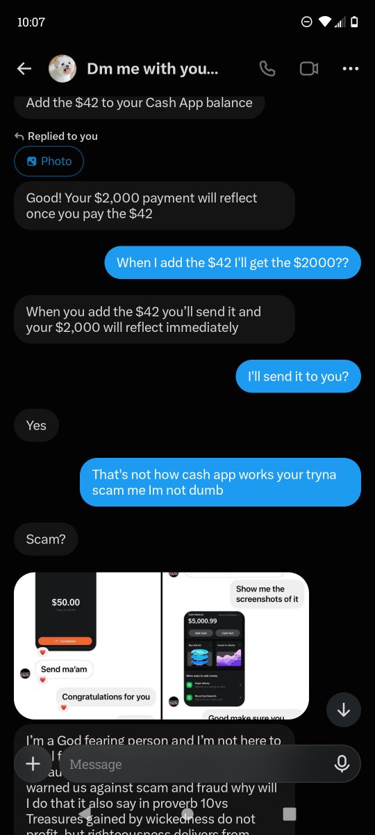 053harvey's tweet photo. Scamming ass tried to get me so I started trolling take me seriously and I'll do the same https://t.co/8Kcqe06q2S