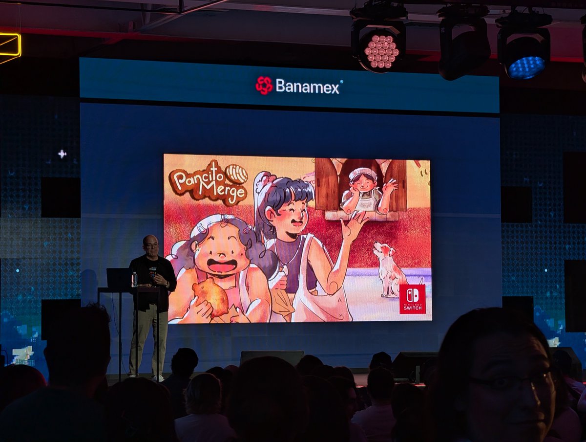 FayerDev's tweet photo. Ayer @thetruebowser habló de varios indies mexicanos, entre ellos PancitoMerge ♥️

Fue muy surreal vivirlo, honestamente no lo esperaba. https://t.co/0u83SQuO09