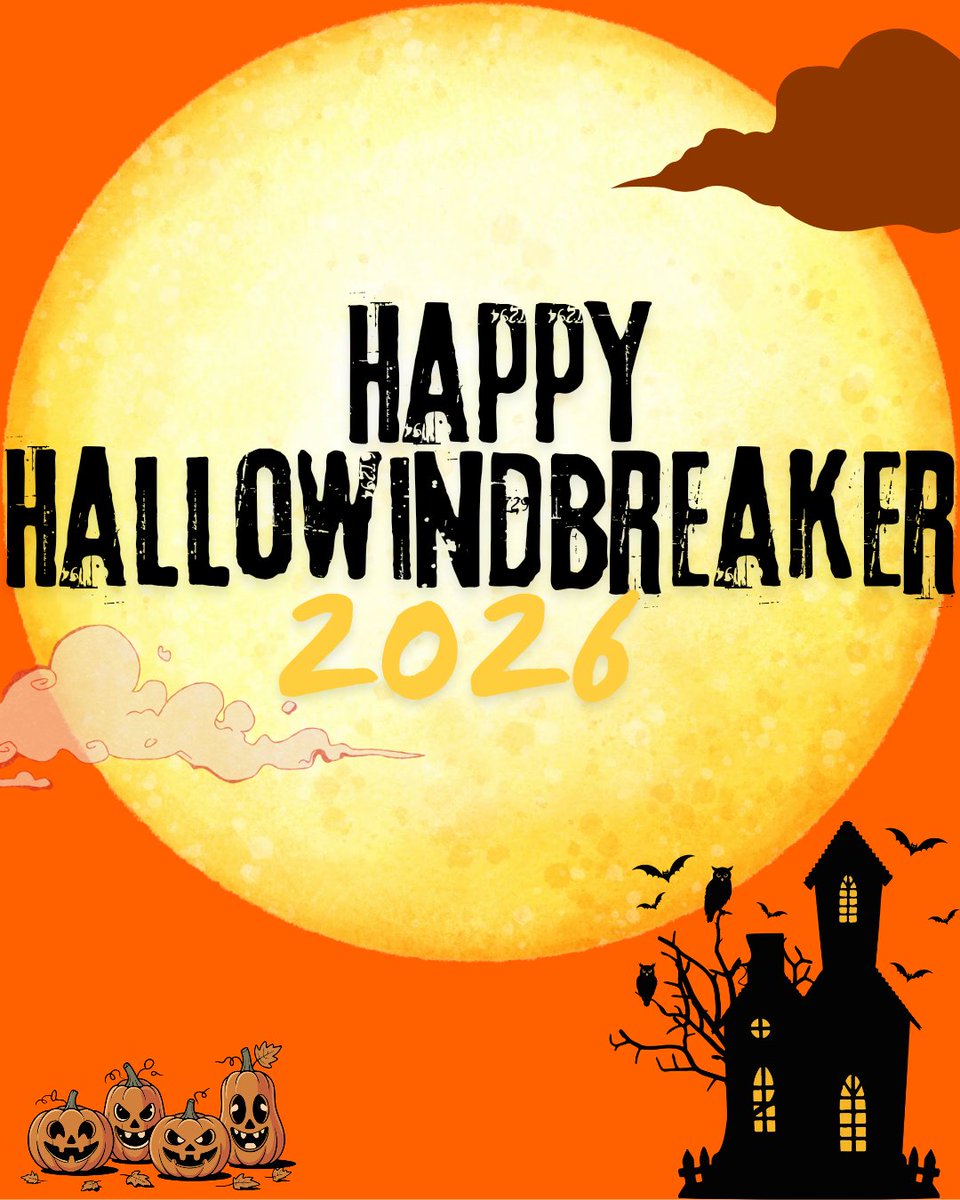 Ms_Burgerlover's tweet photo. Happy HalloWindBreaker 2026, everyone! 👻 For those who are participating in the event, the AO3 collection is now open and please don't forget to use the tag, #hallowindbreaker2026, when posting any art, fic or media in ao3 or any social media platform. Enjoy and have an awesome spooky season! 🎃

For more info, please check out this card: https://t.co/5XE2zT448i