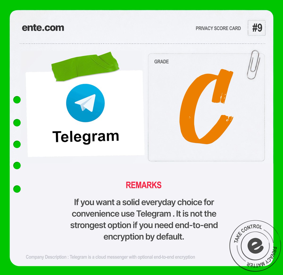 enteio's tweet photo. How private is @telegram?🤔 

Here’s what we found 👇️ https://t.co/Bd2NfAqDWQ