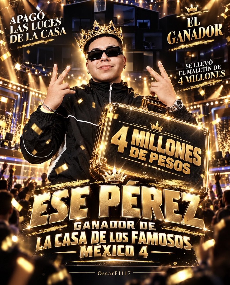 OscarF1117's tweet photo. 🐶👑 ¿POR QUÉ ESE PÉREZ MERECE SER HOY EL GANADOR? 🏆

¡SI DE MÉRITOS HABLAMOS, HABLEMOS CON LA VERDAD! 🔥

Ese Pérez fue de los pocos que se atrevieron a mostrarse tal y como son, SIN MÁSCARAS NI PERSONAJES. Demostró LEALTAD, autenticidad y, sobre todo, que entendió perfectamente a qué entró: ¡A DAR CONTENIDO Y ENTRETENER AL PÚBLICO!

Desde el PRIMER DÍA dio de qué hablar. A muchos no les cayó bien, es cierto, pero a otros nos regaló carcajadas, momentos inolvidables y razones para encender la televisión. ¡MOVIÓ LA CASA, GENERÓ CONVERSACIÓN Y JAMÁS PASÓ DESAPERCIBIDO! 😂🔥

¿QUE ESTÁ FUNADO? JAJAJA. 🤡

Que 20 fandoms se hayan unido para intentar sacarlo NO SIGNIFICA QUE TODO MÉXICO LO ODIE. Las redes sociales no representan a toda la audiencia y mucho menos sus encuestas de X.

Mientras algunos se dedicaban a organizar campañas en su contra, SUS VERDADEROS SEGUIDORES LO MANTUVIERON EN LA COMPETENCIA. ❤️

Y hay algo que no pueden negar: llegó a la GRAN FINAL pese a todas las críticas, las nominaciones y los intentos de verlo fuera.

No tuvo que caerle bien a todo el mundo para convertirse en uno de los grandes protagonistas de esta temporada. ¡ESO TAMBIÉN ES HACER HISTORIA!

Hoy no se trata de premiar al más perfecto, al que menos incomodó o al que tiene más amigos famosos. Se trata de reconocer a quien se entregó al juego, nos hizo reír, generó emociones y nos dio motivos para seguir viendo el reality.

Y PARA MÍ, ESE ES ESE PÉREZ. 🐶👑

Hoy tenemos la oportunidad de demostrarle que TODO EL CARIÑO QUE RECIBE AQUÍ AFUERA ES MÁS GRANDE QUE EL ODIO DE LAS REDES.

¡A MIS SANGRES, NO NOS CONFIEMOS! Cada voto cuenta. No basta con hacerlo tendencia: ¡TENEMOS QUE LLEVARLO HASTA EL MALETÍN! 🗳️🏆

¡HOY GANA ESE! ¡DEL BARRIO PARA EL BARRIO! ❤️🔥

ESE SE CORONA

ESE GANADOR

#TeamEsePérez

#LaCasaDeLosFamososMéxico 
#LaCasaDeLosFamososMéxicoMx 
#LaCasaDeLosFamososMéxico4 
#LaCasaDeLosFamososMxً