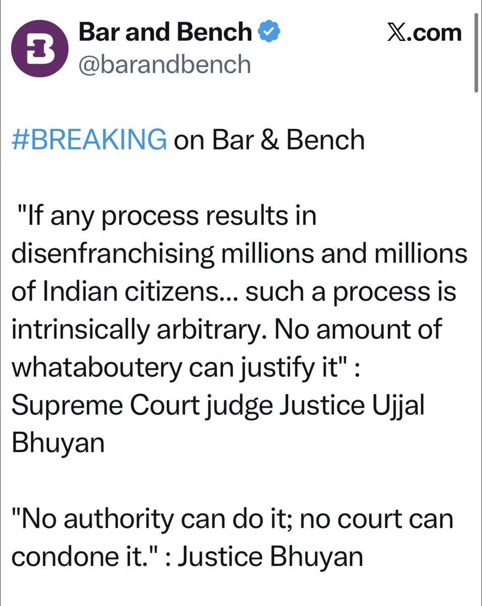 MahuaMoitra's tweet photo. It’s easy for a judge to grow a spine the day he retires. It’s a first when a sitting judge speaks truth to power. Kudos to Justice Bhuyan. https://t.co/B5ioX8rn6t