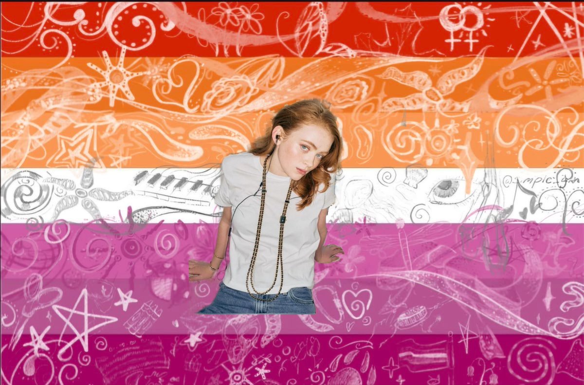 sadiemyoxygen's tweet photo. lesbian flags for those who love sadie sink https://t.co/HdoTQ5M4Sx