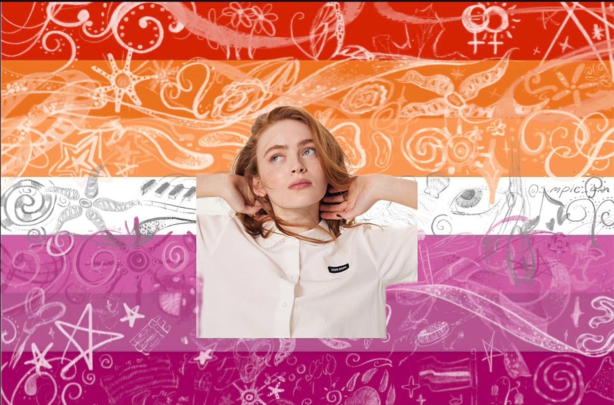 sadiemyoxygen's tweet photo. lesbian flags for those who love sadie sink https://t.co/HdoTQ5M4Sx