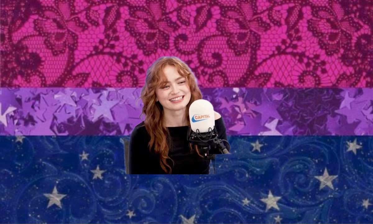 sadiemyoxygen's tweet photo. bisexual flag for those who love sadie sink https://t.co/qsxybACVPk