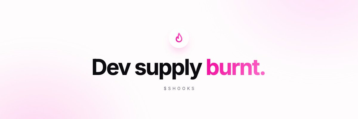 SuperHooksRH's tweet photo. 50M $SHOOKS DEV SUPPLY BURNT.

https://t.co/UVCAIN2iEw https://t.co/kCLcGJK9Jo