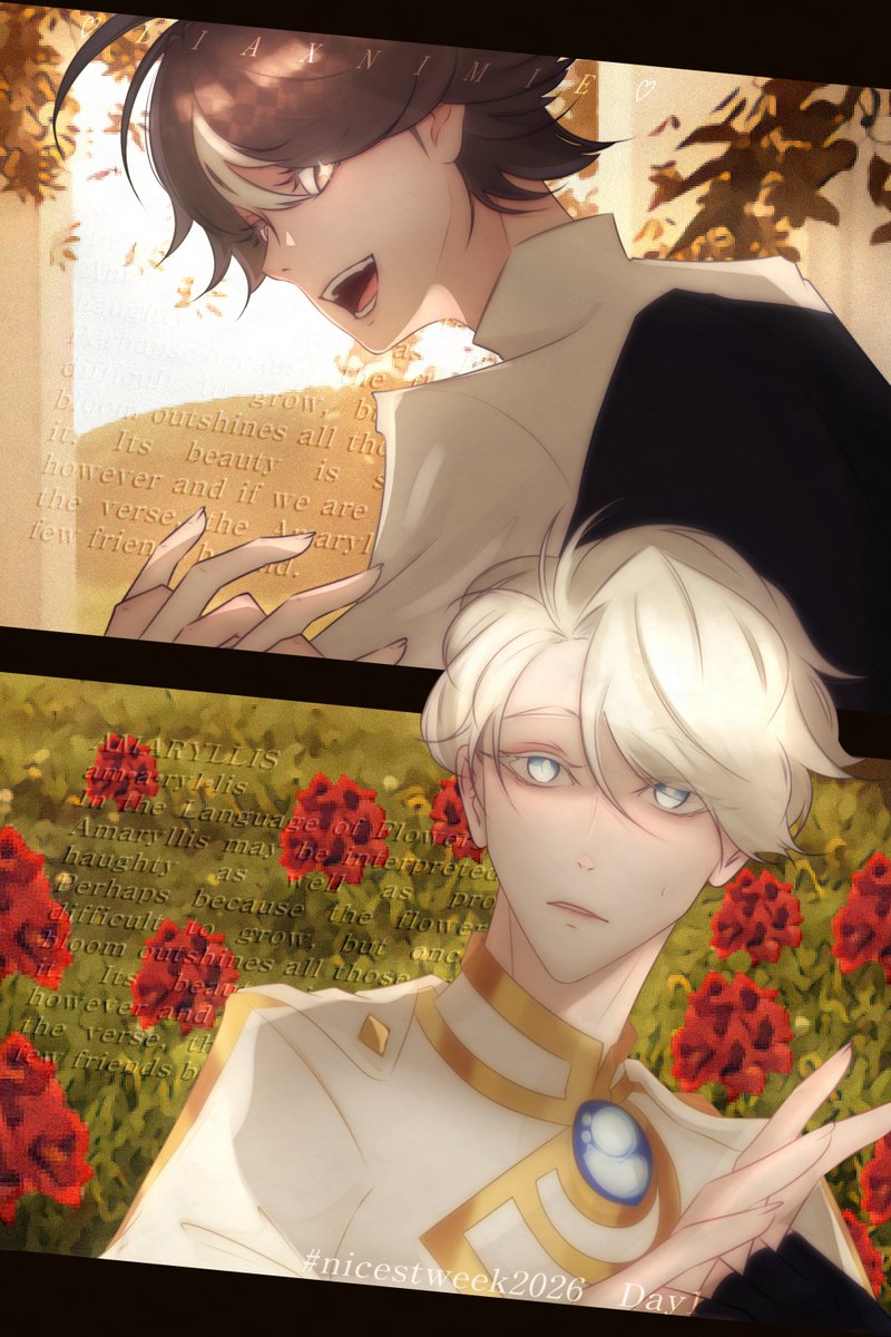 LiaXNimie's tweet photo. Day 1 
ʚଓ Amaryllis

"Take my hand"

#niceling #NicestWeek2026 https://t.co/up6KXY674d