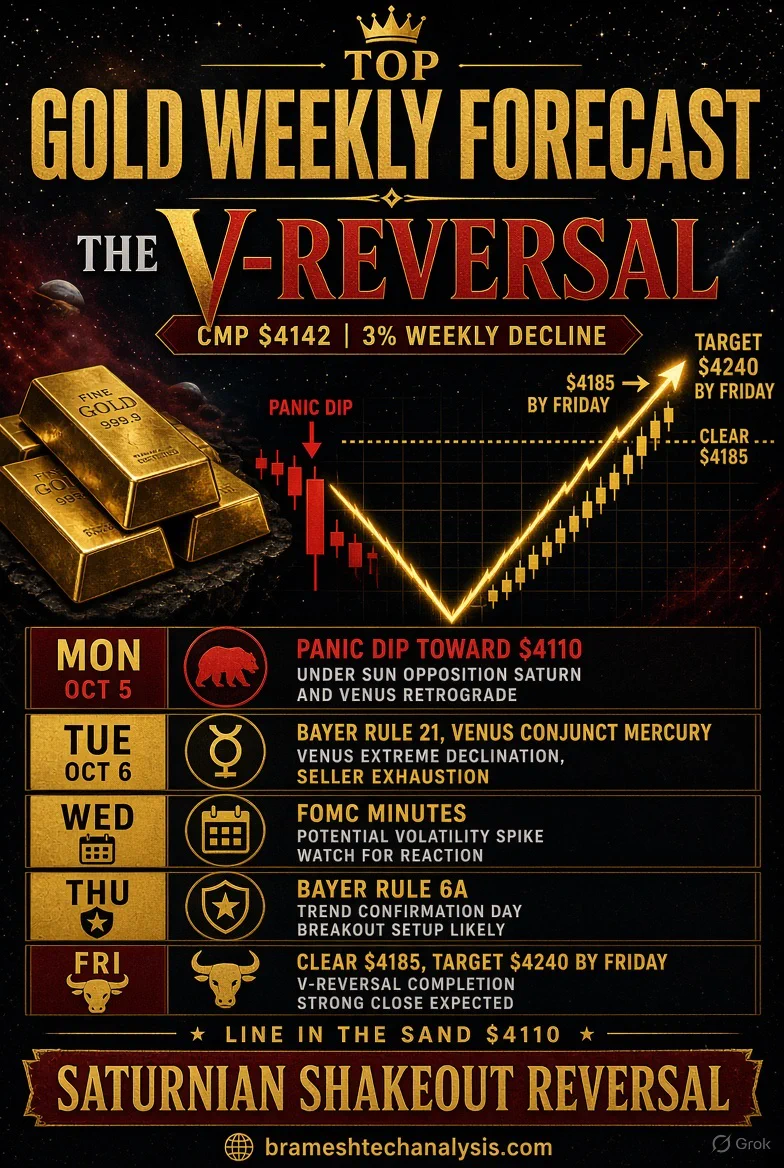 Bramesh Bhandari on X: "🚨 GOLD: The Saturnian Shakeout CMP: $4142 Last ...