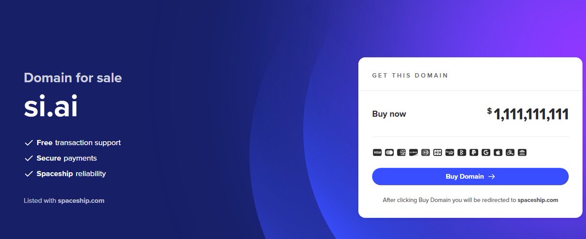 HamsterTamer90's tweet photo. Someone sniped the domain "https://t.co/BlWxzuiMt3" and is now selling it for $1,111,111,111 ?

https://t.co/W7ImSlqhQh https://t.co/Lg5pmT8V68