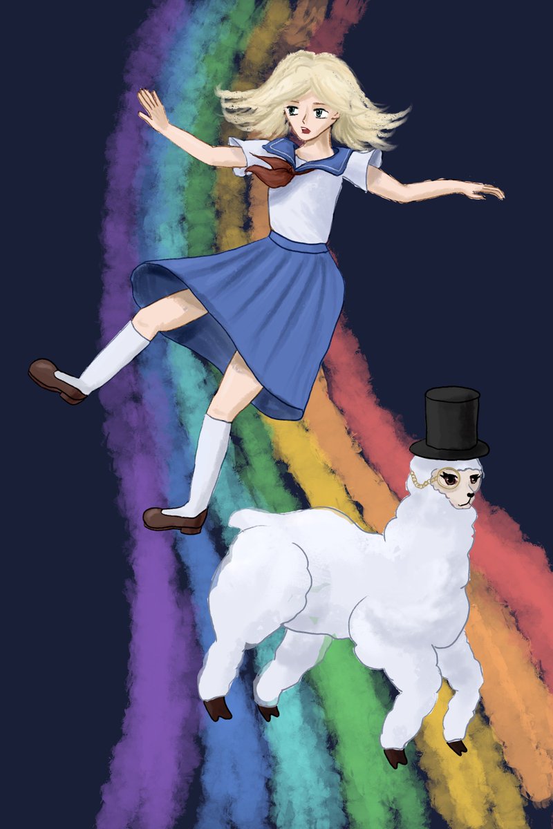 irononaisekai77's tweet photo. #idoltober2026 day 4 - alisa ayase follows the white alpaca and falls into idol hell https://t.co/S1vOjAPlc9