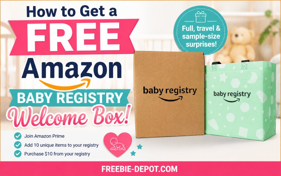 FreebieDepot's tweet photo. FREE Amazon Baby Registry Welcome Box: How to Claim Yours – $35.00 VALUE! https://t.co/m40aMzxCxr #FreeAmazonBabyBox #AmazonBabyRegistry #BabyRegistryWelcomeBox #FreeBabySamples #BabyFreebies #AmazonFreebies #BabyRegistry #ExpectingParents #NewParents #FreebieDepot https://t.co/YJ9kWeZrw3