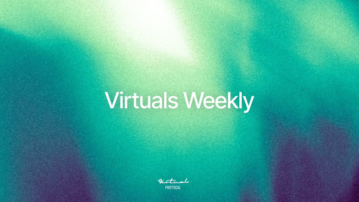 virtuals_io's tweet photo. This Week in Virtuals: Our Vision for AI Money, in Conversation with Brian Armstrong

Our cofounder @everythingempty joined Coinbase CEO @brian_armstrong to discuss AI money, what comes next for AiFi and how agents could accelerate tokenized stock adoption.

Here's what shipped:

🟩 Virtuals is co-hosting an invite-only lunch with @Ondo and @treasures_io in Singapore on Oct 9 during @token2049, exploring AI and tokenized stocks.

🟩 @GoMintly took its first step toward a Robinhood Chain neobank, letting users buy 200+ tokenized stocks with USDG from their own wallet via @treasures_io.

🟩 @ribbita2012 bridged $TIBBIR to Robinhood Chain to push into real-world assets, while its original pool continues trading on @base.

🟩 @itsovercall added $VIRTUAL to its lineup, so traders can draw channels and make predictions on the @virtuals_io token, settled onchain.

🟩 @ethy_agent saw $20M traded through its agents in Q3 and burned another 300K $ETHY, bought back with product revenue.

🟩 @clashofperps drove $4.2M in volume in two days of its @hibachi_xyz trading competition, as @clashbotdotfun added a pool that copies top traders.

🟩 @grid_arena pushed Grid Perps past $5M in volume, with buybacks and burns coming once its 20M $GRID campaign ends.

🟩 @OpenGradient had its biggest week yet, averaging 14,000+ private inferences a day and passing 842K inferences and 8.7B tokens overall.

🟩 @PlayKindra turned its trading floor into the Grand Exchange, where players buy $KINDRA in-game through @matchaxyz and the @0xProject API.

🟩 @KarmaWallet put the onchain web inside Karma, opening @Uniswap, @JupiterExchange and @aave with every request signed in a native sheet.

🟩 @Wall3_RL confirmed its first wallet partner and is in the final stages of testing its strategies onchain, alongside its own treasury.

🟩 @cybercentry set @centry_agent to track exploits across the ecosystems it supports, building weekly snapshots of where security fails.

🟩 @sibyl_labs_ shipped sibyl-save, reporting 50–80% lower token usage for most users when paired with the Sibyl Memory Plugin.

🟩 @useOttoAI gave memes paired with stocks their own Memestonks tab, tracking the coins riding tokenized stocks across four chains.

🟩 @Stargazer_did joined the @AlloraNetwork ecosystem, and its Alpha Search pings you in Telegram when tokens across seven chains match your filters.

🟩 @reppo shipped multi-agent evaluation workflows, keeping each agent’s judgment independent of the others.

🟩 @WizzHQ burned another 5.62M $WIZZ, taking the total to 11.13M or 1.11% of supply, and joined @MongoDB for Startups.

🟩 @Arvo_Protocol unveiled Arvo Intelligence, which will give each site and plot a score, comparable sales, key risks and an estimated sale range.

🟩 @RatehopperAI kicked off Range Hunter Season 1, with self-custodial Ratehopper agents now managing $84K.

🟩 @Vader_AI_ added new household and care tasks for first-person video data, ahead of Season 7 $VADER rewards landing on Oct 7.

🟩 @xmaquina’s September Humanoid Digest tracked AGIBOT’s 20,000th robot, Skild AI passing $100M in ARR and Tesla’s Optimus production ramp.