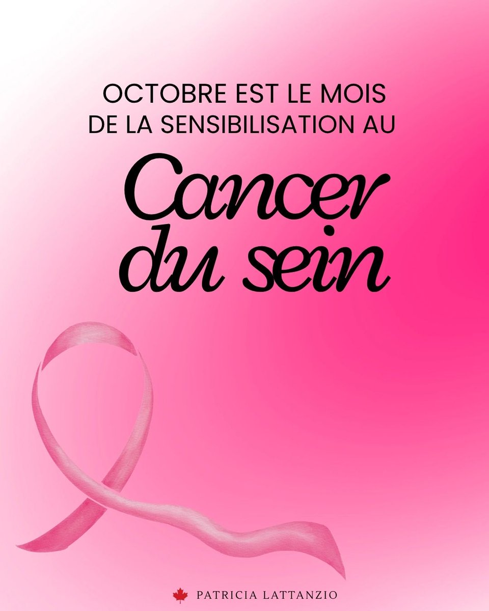 PatriciaLattan3's tweet photo. October is #BreastCancerAwarenessMonth
This month, we raise awareness, support those affected by breast cancer, and recognize the importance of early detection &amp; access to care.🎗️

Continuons à soutenir la recherche &amp; à rappeler aux personnes touchées qu’elles ne sont pas seules. https://t.co/1b6oykp3Mo