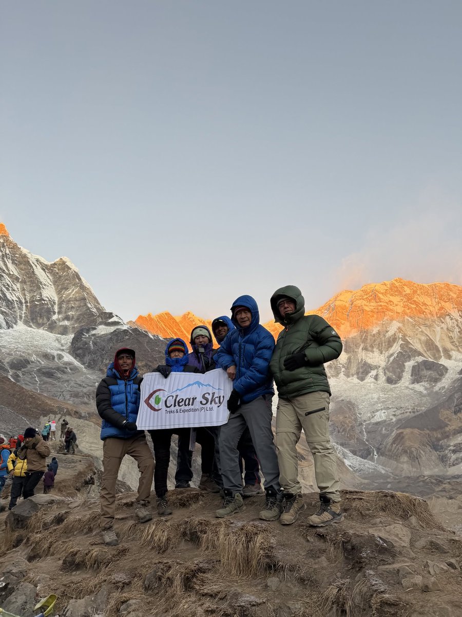 ClearSkyTreks's tweet photo. 🏔️ Annapurna Base Camp Trek 2026 &amp; 2027 🇳🇵
📅 Booking OPEN | 🔥 Best offers | ☀️ Clear views | ❤️ Safety &amp; comfort
Let Clear Sky Treks make your Himalayan dream come true!
#AnnapurnaBaseCamp #NepalTrekking #ClearSkyTreks https://t.co/mZCum4mREC