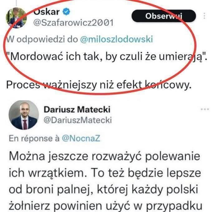 Raf88431's tweet photo. I takie ku.rwy jak @Szafarowicz2001 i @DariuszMatecki  powinny siedzieć, szmaciarze https://t.co/LYskw2RbO9