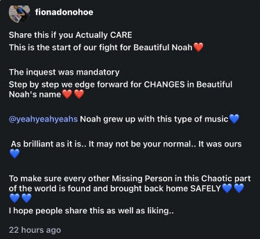 j_oconnor37's tweet photo. #JusticeForNoahDonohoe https://t.co/0r4mS7cu8H