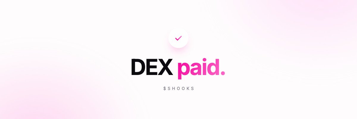 SuperHooksRH's tweet photo. $SHOOKS DEX PAID. https://t.co/6rkWwscdb5