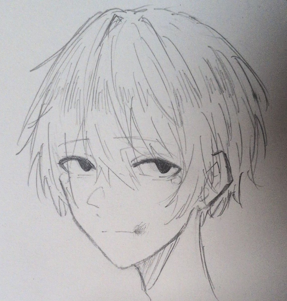 qT3LxqjJeD26507's tweet photo. #アナログイラスト 
#絵描きさんと繋がりたい 
ちょっと髪の描き方変えてみた！ https://t.co/VsDUS7AINp