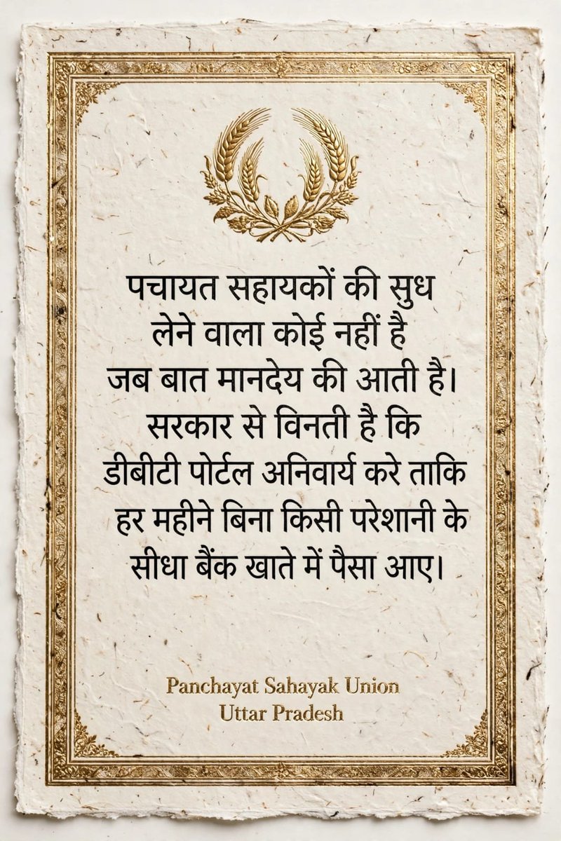 psup247's tweet photo. ₹9,000 देखकर PanchayatSahayak के मन में सवाल उठता है—
गाँव की डिजिटल व्यवस्था संभालने की जिम्मेदारी बड़ी है, तो उसका आर्थिक मूल्यांकन इतना छोटा क्यों?
माननीय मुख्यमंत्री जी, इस आवाज़ को सुनिए।
@myogiadityanath @dimpleyadav
#सचिवालय_शौचालय_एक_समान https://t.co/5CoVC0rLq6