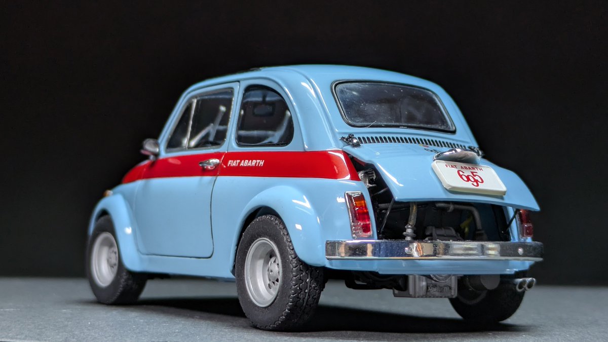 toroturbo's tweet photo. ABARTH 695SS完成しました😊コレでやっとFIAT3台製作完了です。
#ABARTH
#タミヤ https://t.co/heiaZYaA5L