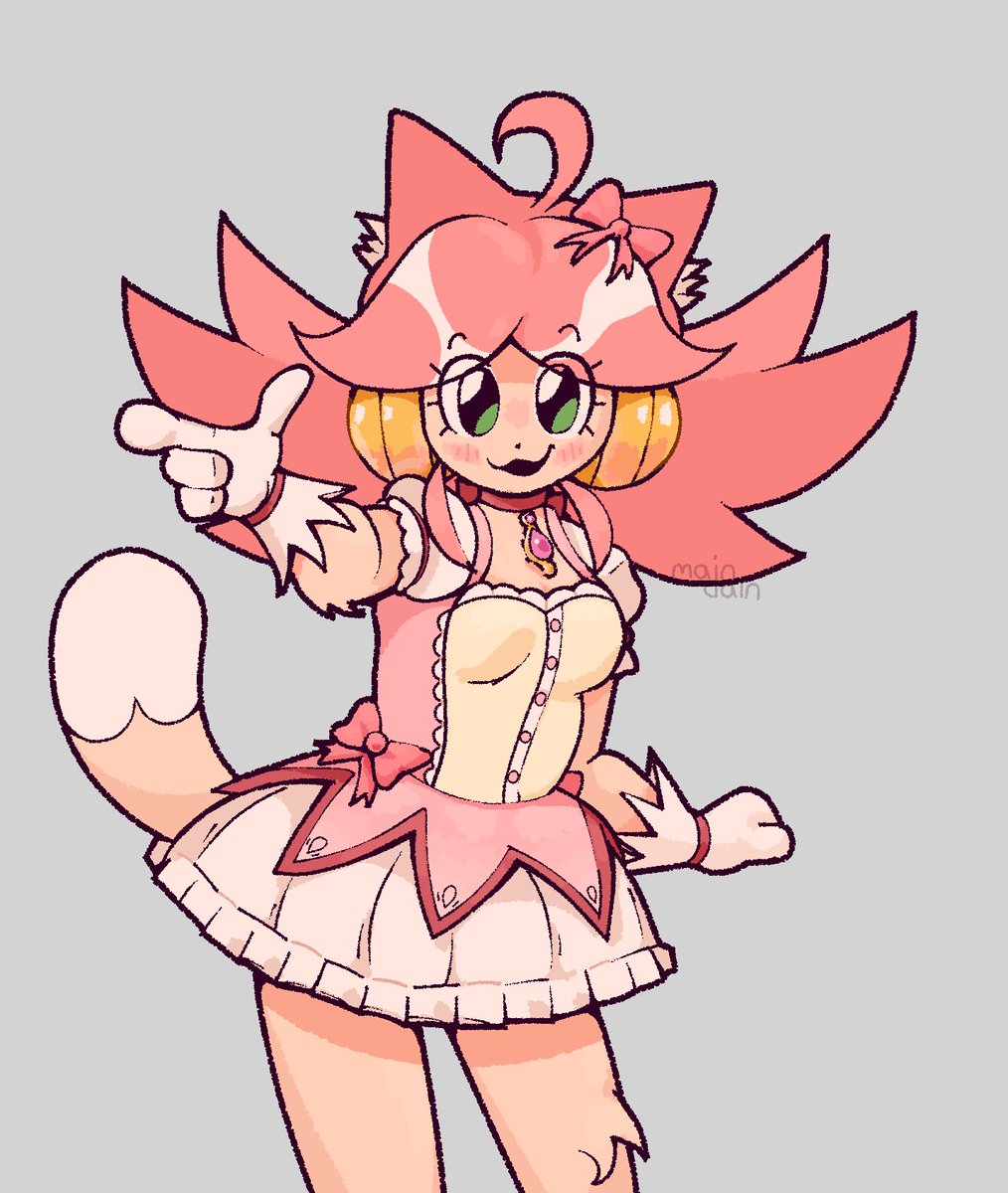 maindained's tweet photo. mewdoka magica #deltarune https://t.co/RybqjwVE5W
