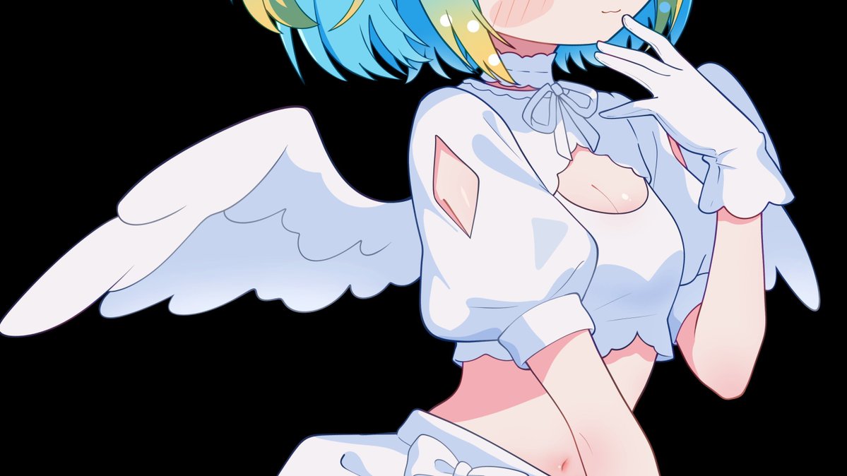 PennyPuffball's tweet photo. Wait, can you even handle angel Penny's full PP power? ˚ʚ♡ɞ˚ 
#天使の日 https://t.co/C3y8mu966X