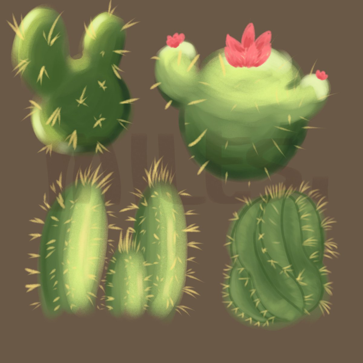 milesevah's tweet photo. day 4: cactus! played with sum lighting, i need more practice ✨
#inktober2026 #drawtober #digitalart https://t.co/LcpToToRon