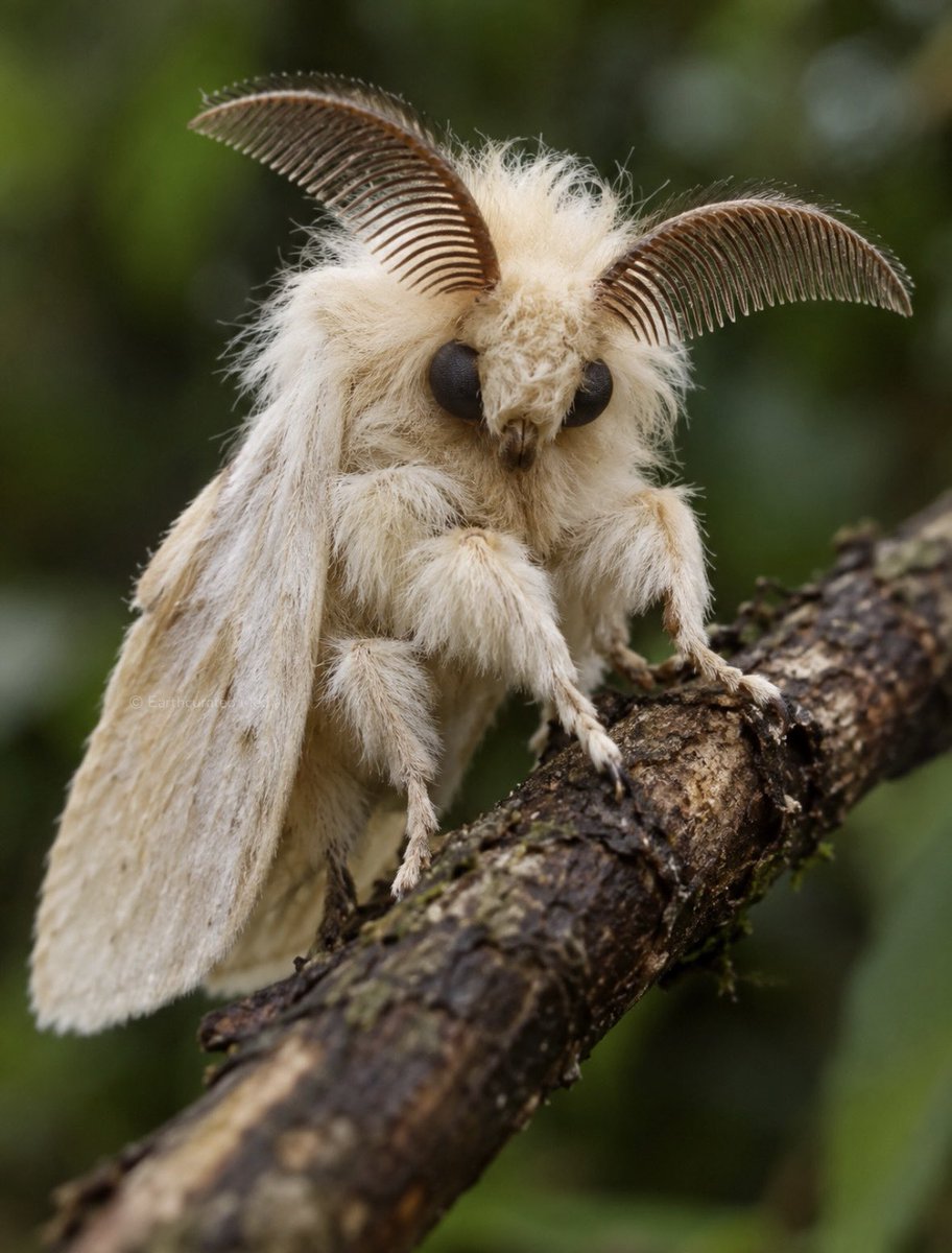 earthcurated's tweet photo. The Venezuelan Poodle Moth probably the craziest insect you have seen all day! https://t.co/bQt9UqXOlN
