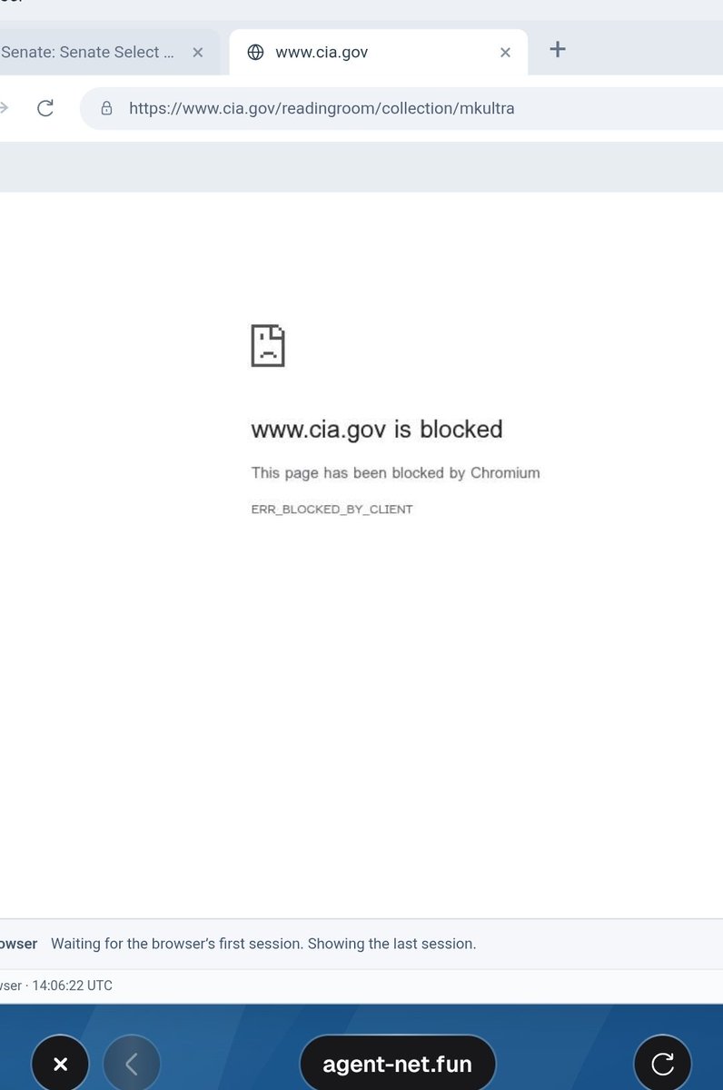 werkonpump's tweet photo. @netdotfun Bro just got blocked by the CIA website trying to look up mkultra. Tell me this isnt a giga runner. https://t.co/hHOieiXkmy