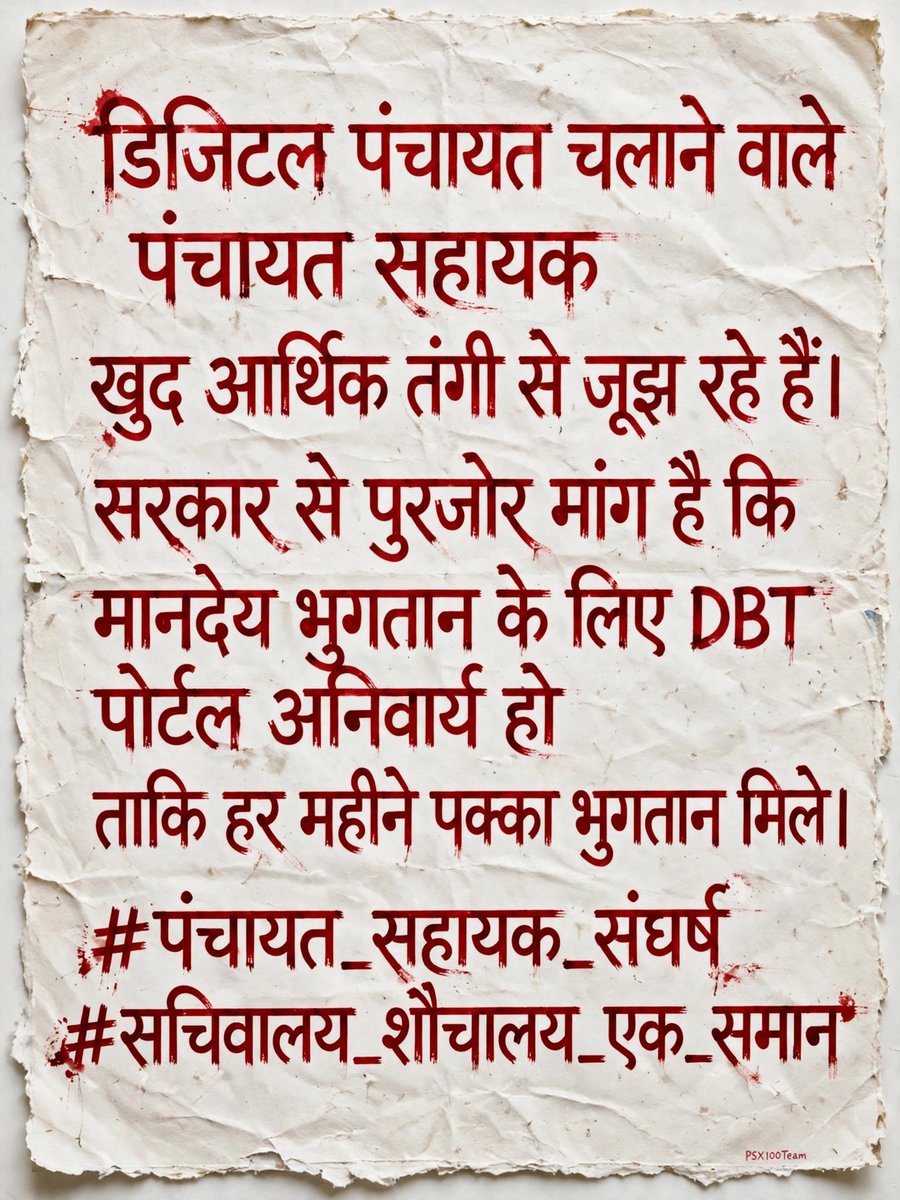 psu_knd's tweet photo. माननीय मुख्यमंत्री जी,
सामुदायिक शौचालय के ₹9,000 के कुल रखरखाव प्रावधान और PanchayatSahayak के ₹9,000 व्यक्तिगत मानदेय की प्रकृति अलग है। फिर भी दोनों आंकड़े एक गंभीर नीति-प्रश्न खड़ा करते हैं—जिम्मेदारी के अनुसार मानदेय कैसे तय हो?
@ChiefSecyUP @niyodhi
#सचिवालय_शौचालय_एक_समान