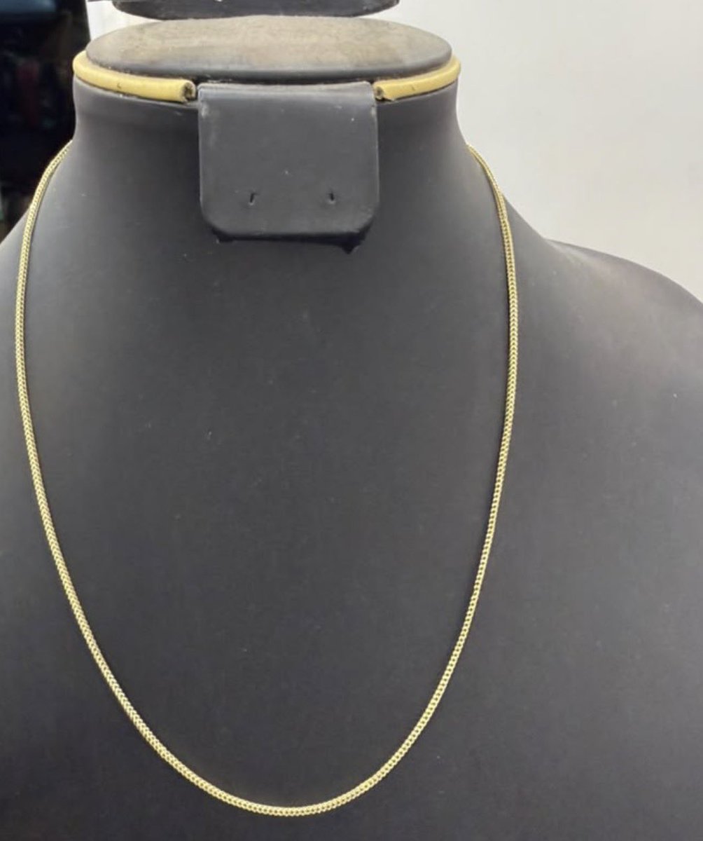 SisiArinGold's tweet photo. Gold afternoon everyone 💫💫

18karat solid gold Franco neck chain available - 18inches long 

🏷️ 411,700N

Please kindly RT , patronize and refer 🙏🏼 https://t.co/LdwGQLWF6z