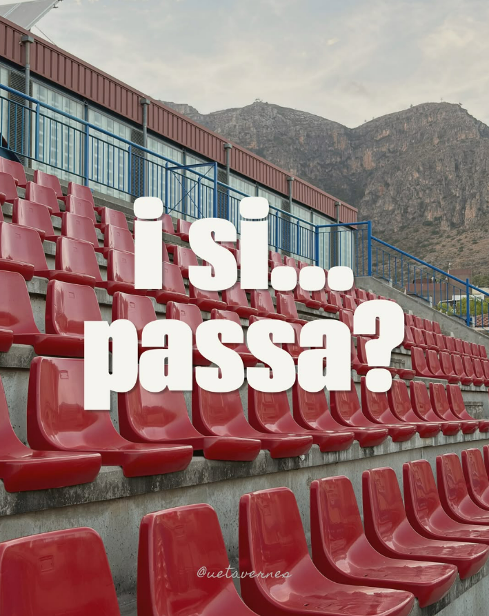 Talent_Valencia's tweet photo. En dos hores... L'UE Tavernes té un partit HISTÒRIC. ⚔️

L'equip saforenc, campeó de la Nostra Copa, hui juga contra l'UD Maracena. Es jugaràn contra l'equip andalús, la classificació a la Copa. 🏆👀

Hui Tavernes de la Valldigna som tots. Amunt rogets!! ❤️💙 https://t.co/NrMAFtnO7D