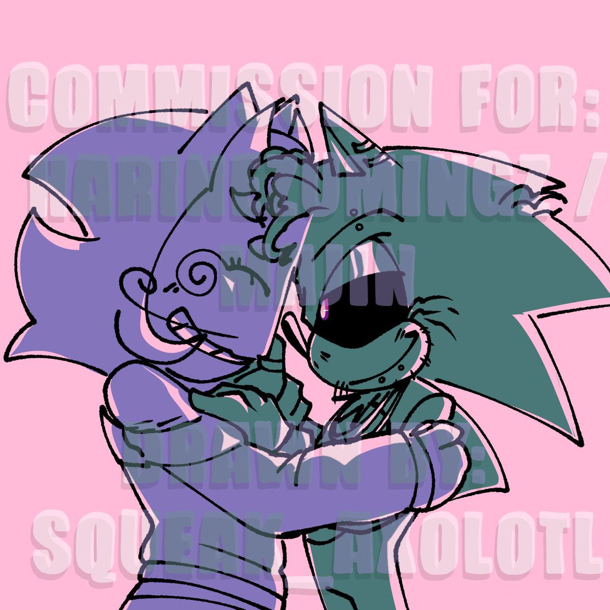 squeak_axolotl's tweet photo. 10$ Commission from @harinezumingz !!
ty for the support oomfie i love ur sonas design its so adorable and u two r soe cute together
#majinsonic #cmx #coochieblast #coochieisendless #yumeship #selfship #sonicexe #artcomm #commissionedart
comm info below :3 https://t.co/EFDge9MbNm