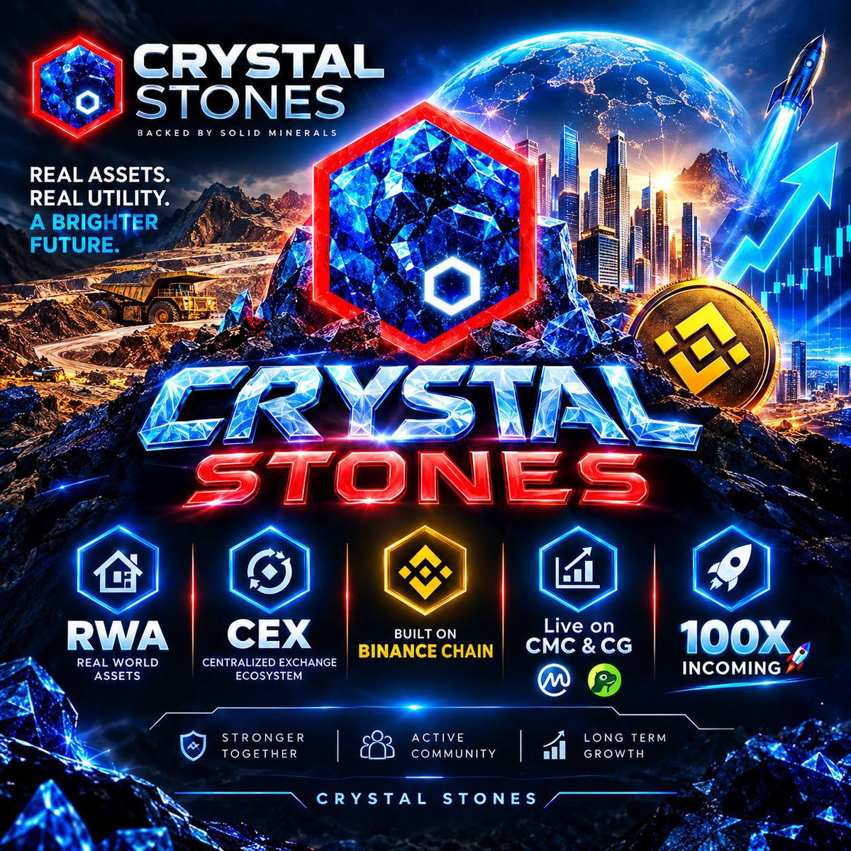 anchordgreat's tweet photo. NO HYPE REQUIRED
We don't need to promise the moon.

We don't need to manufacture excitement.

Study the technology.

Study the RWA sector.

Study the ecosystem.

Then make your own decision.

#CRYSTALSTONES RWA is set for something massive, grab your bags in CRYSTAL STONES and thank me later 🚀 

 @crystalstones01
Website: https://t.co/XxOJpKPMPl

TG https://t.co/lynNp1aCR7

✅Live on CoinMarketcap & Coingecko 

✅ Dexscreener: https://t.co/NZtVen3hek

CA Bep20 
0xe252FCb1Aa2E0876E9B5f3eD1e15B9b4d11A0b00

#CRYSTALSTONES #RWA #BNBChain