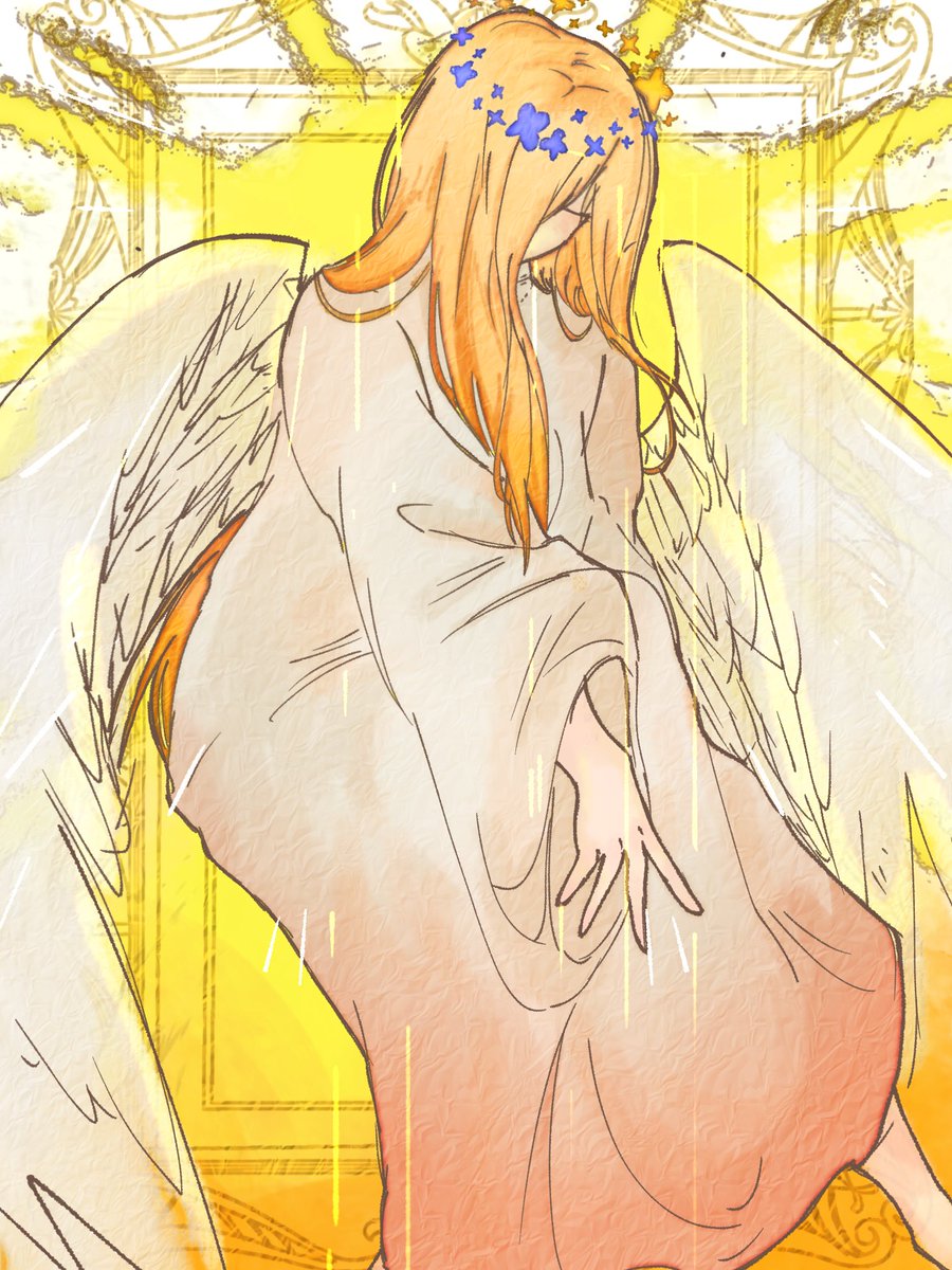 qU7bHlVYds85661's tweet photo. 焦って描いたので雑
天使の日ｷﾞ様
ミュシャ風って難しいです https://t.co/VMTfPc3c9h