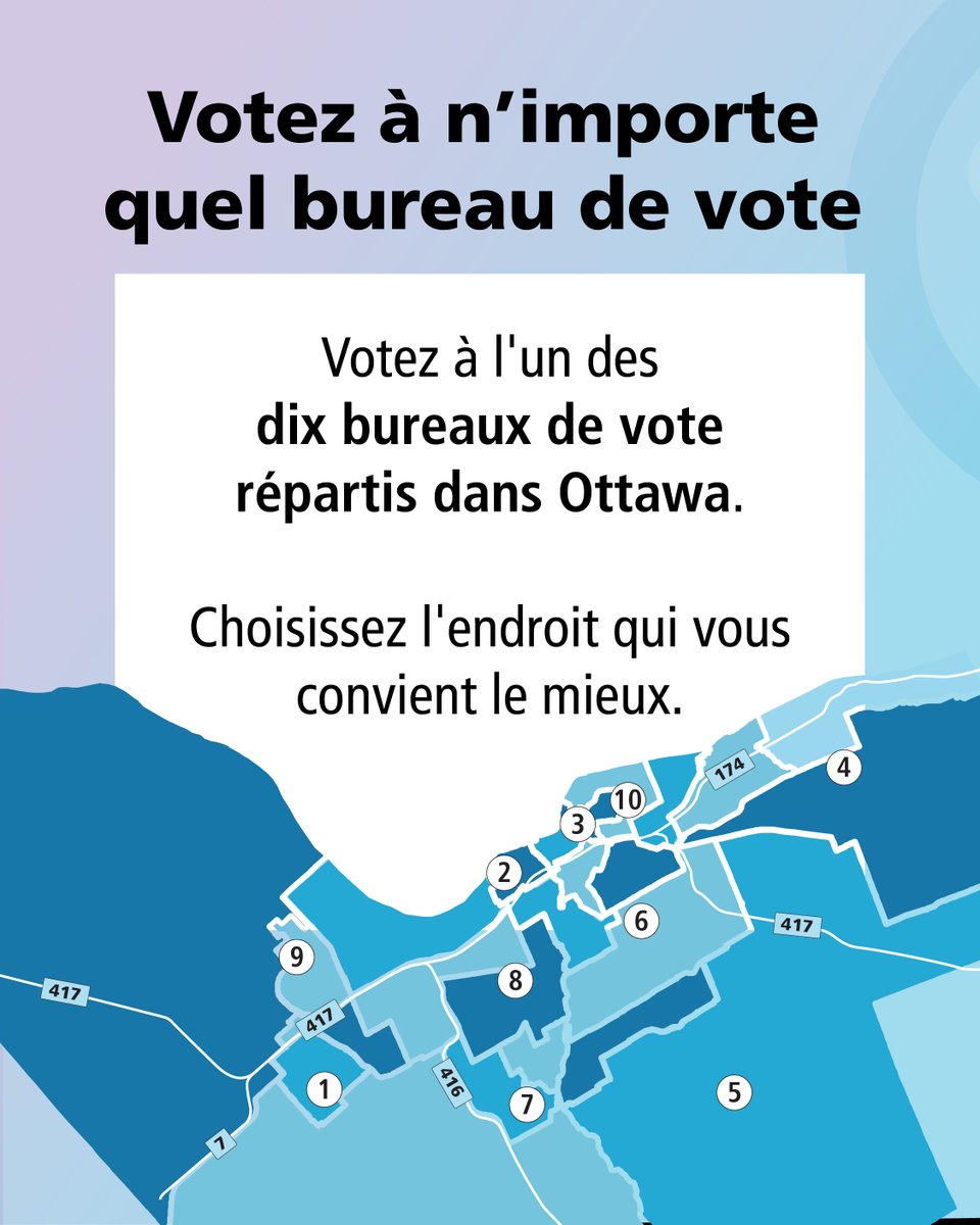 ottawavotez's tweet photo. Aujourd’hui est le quatrième et dernier jour du vote par anticipation spécial! Les électeurs peuvent voter à n’importe lequel des dix bureaux de vote de la ville jusqu’à 20 h. Pour en savoir plus sur les endroits où voter : https://t.co/fJryFWzncg
#ÇaCommenceIci #OttVotez https://t.co/oOOjAfcLf7
