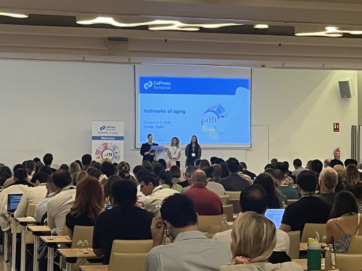 CellPressEvents's tweet photo. Seville welcomed us with an entertaining walking tour. Then Cell Press Symposia: Hallmarks of aging began with opening remarks from editors from Cell, Cell Metabolism, Cell Reports, Ana Maria Cuervo &amp; Rafael de Cabo, kicked off with keynote speaker Luigi Ferrucci. #CSAging2026 https://t.co/6YX9pVSgIJ