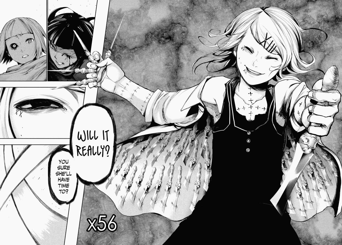 DailyGhoulManga's tweet photo. Tokyo Ghoul — Volume 11, chapter 103, page 2, page 3 https://t.co/6rjeZydqud
