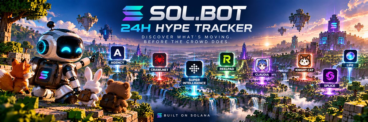 Solbotai_x's tweet photo. 🌐 https://t.co/8H1gs92nTz — 24H HYPE TRACKER

Solana moves fast. Narratives change even faster.

Every day, new tokens appear, activity shifts, volume moves and new communities begin attracting attention across the ecosystem.

https://t.co/8H1gs92nTz is built to follow that movement.

The 24H Hype Tracker continuously scans Solana to identify tokens gaining momentum based on multiple signals across the network.

Instead of jumping between countless platforms trying to understand what's moving, https://t.co/8H1gs92nTz brings the activity together and helps surface the tokens attracting attention right now.

🔎 Scan the ecosystem
⚡ Detect rising activity
📊 Measure momentum
👀 Track emerging tokens
🔄 Continuously update the 24H landscape

Think of Solana as one massive world.

Every token is a different zone.
Every transaction creates activity.
Every trend leaves a signal.

https://t.co/8H1gs92nTz explores them all.

Not to tell you what to buy — but to help you discover what the market is paying attention to.

https://t.co/8H1gs92nTz
24H HYPE TRACKER

SCAN • TRACK • DISCOVER

Built on Solana.
The network never sleeps. Neither do we. 🤖