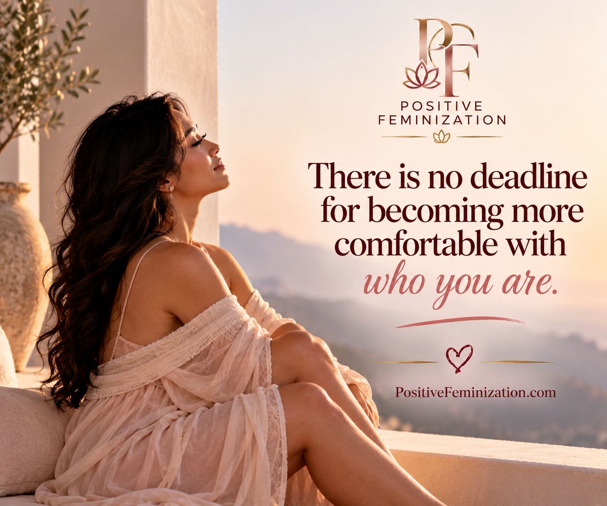 PosFeminization's tweet photo. Every time you give yourself permission to explore, you learn something valuable about yourself. 

Follow Positive Feminization for daily encouragement along the way. https://t.co/J9xixby5KV