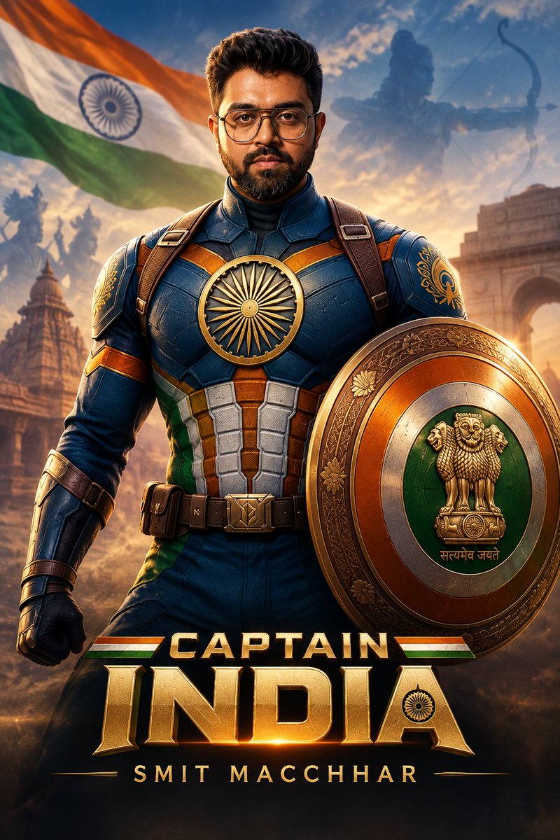 PPRai4897's tweet photo. @captindiia Captain Smit Machchhar ❤. Captain India 🇮🇳. Our own superhero. 🙏🙏"You can't blame Indian cinema for being unrealistic when our people live life with that exact same intensity."😂 Thank you so much Smit Sir for making us proud. I request everyone willing to repost this image 🙏 https://t.co/0IDaAByLeH