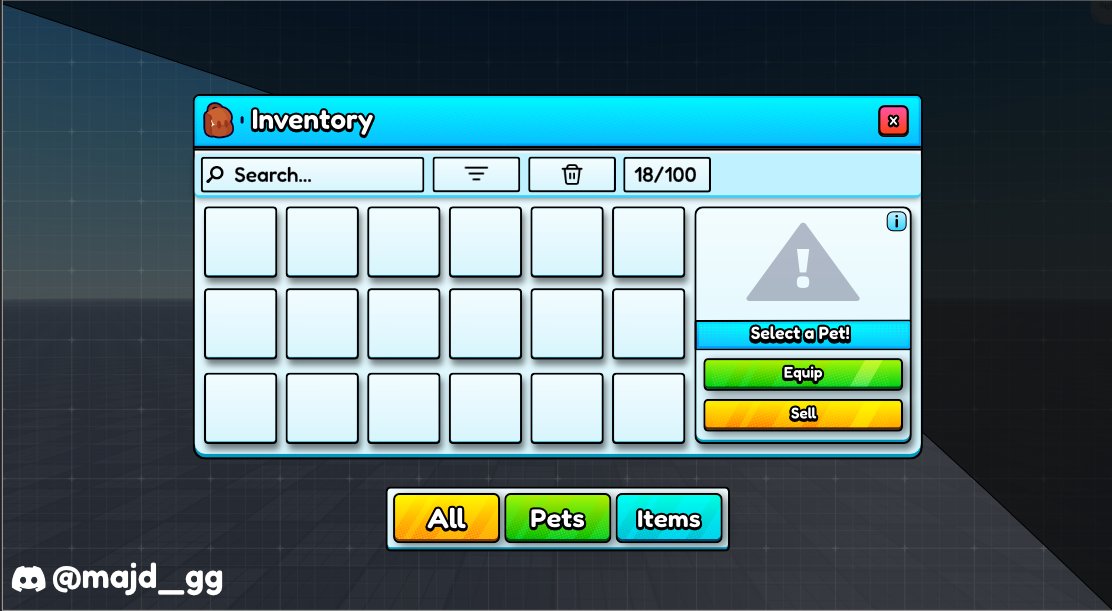 majd_GG0's tweet photo. Just Made this Roblox simulator game inventory ui !
credits to @ProjectLarryUI for the inspo🔥 https://t.co/Nn1TfLqbC5