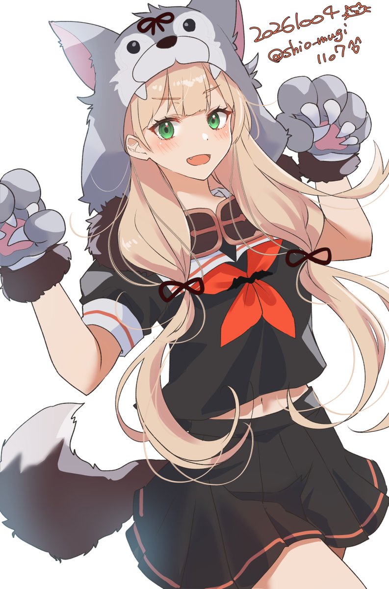 shio_mugi1107's tweet photo. 夕立ちゃん🐺 #艦これ版深夜の真剣お絵描き60分一本勝負 #艦これ版真剣お絵描き60分一本勝負_20261004 https://t.co/pBDJuDrDRg