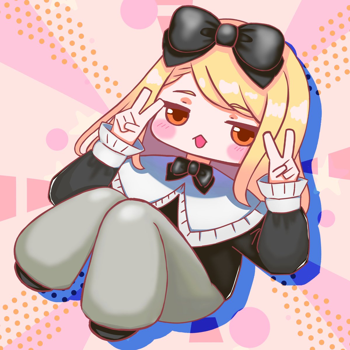 LapislazuliCrow's tweet photo. サンドラ
入室する時にびっくり箱のスタンプを押してる子のイラスト https://t.co/DNiCGbA5is