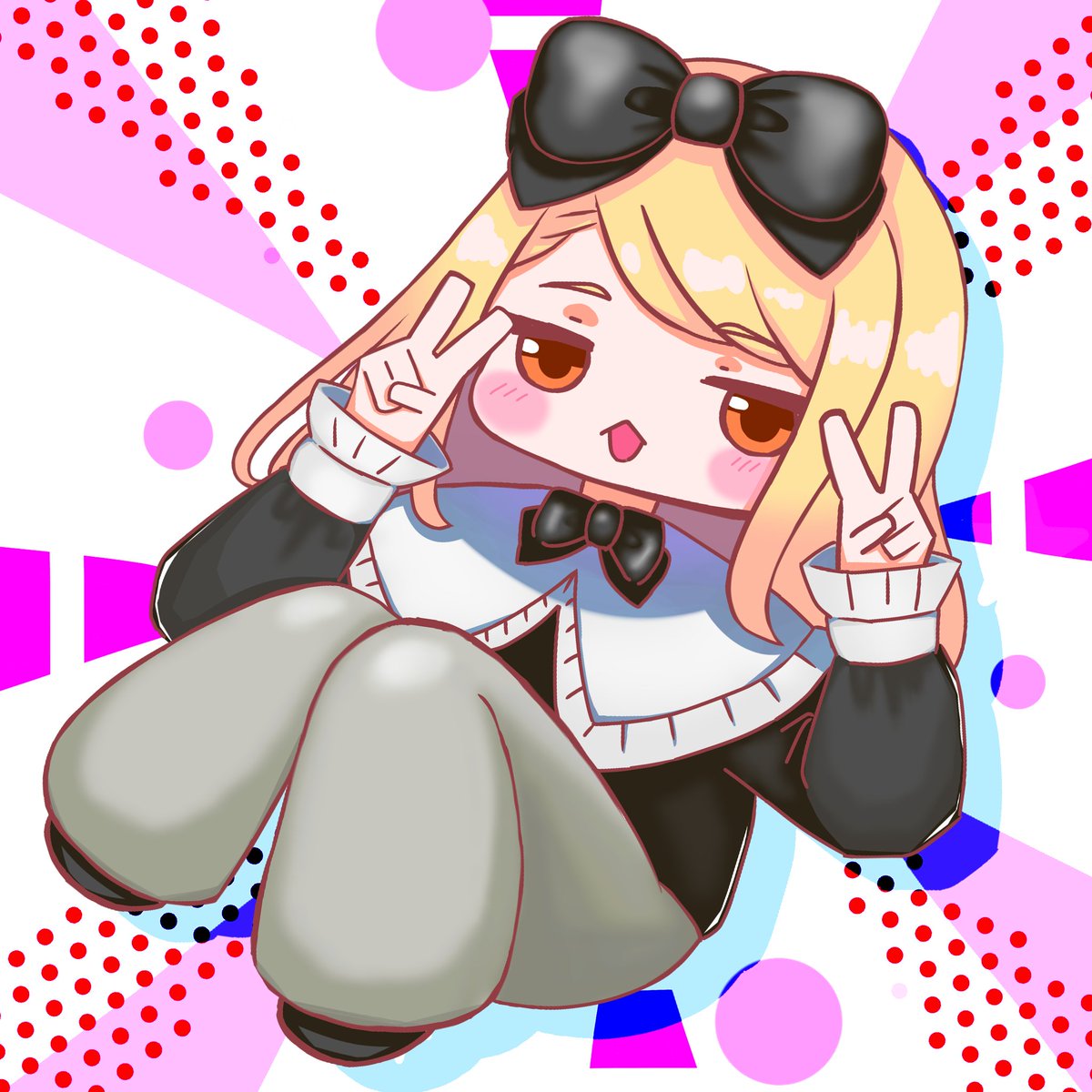 LapislazuliCrow's tweet photo. サンドラ
入室する時にびっくり箱のスタンプを押してる子のイラスト https://t.co/DNiCGbA5is