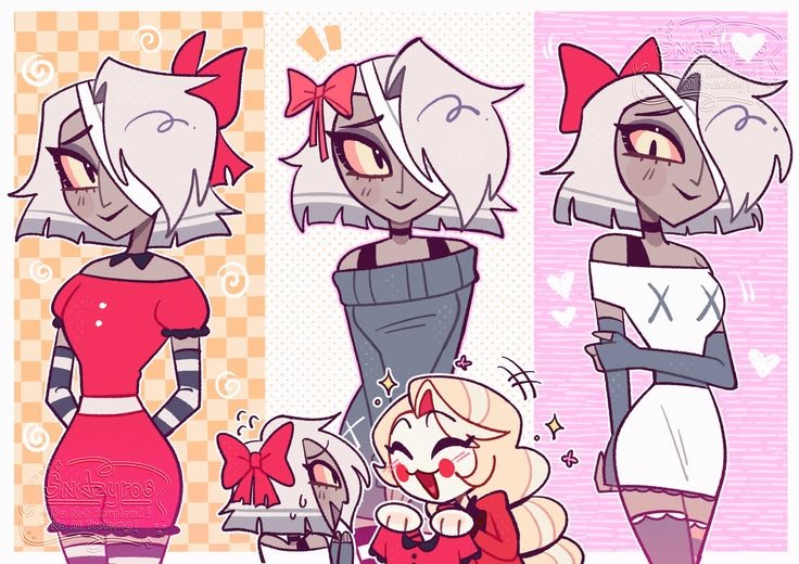 HorcajoJulia's tweet photo. Créditos a @snazyros 
#hazbinhotel #chaggie https://t.co/7BEMaCkoLo