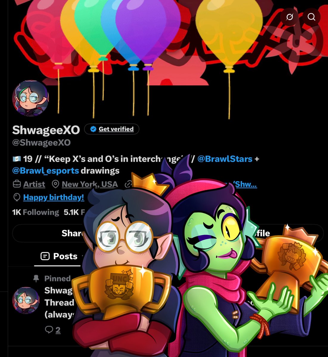 ShwageeXO's tweet photo. The Big 20 🎈🎂

See y’all slimes in the retirement home. https://t.co/w2tSr8Kslr