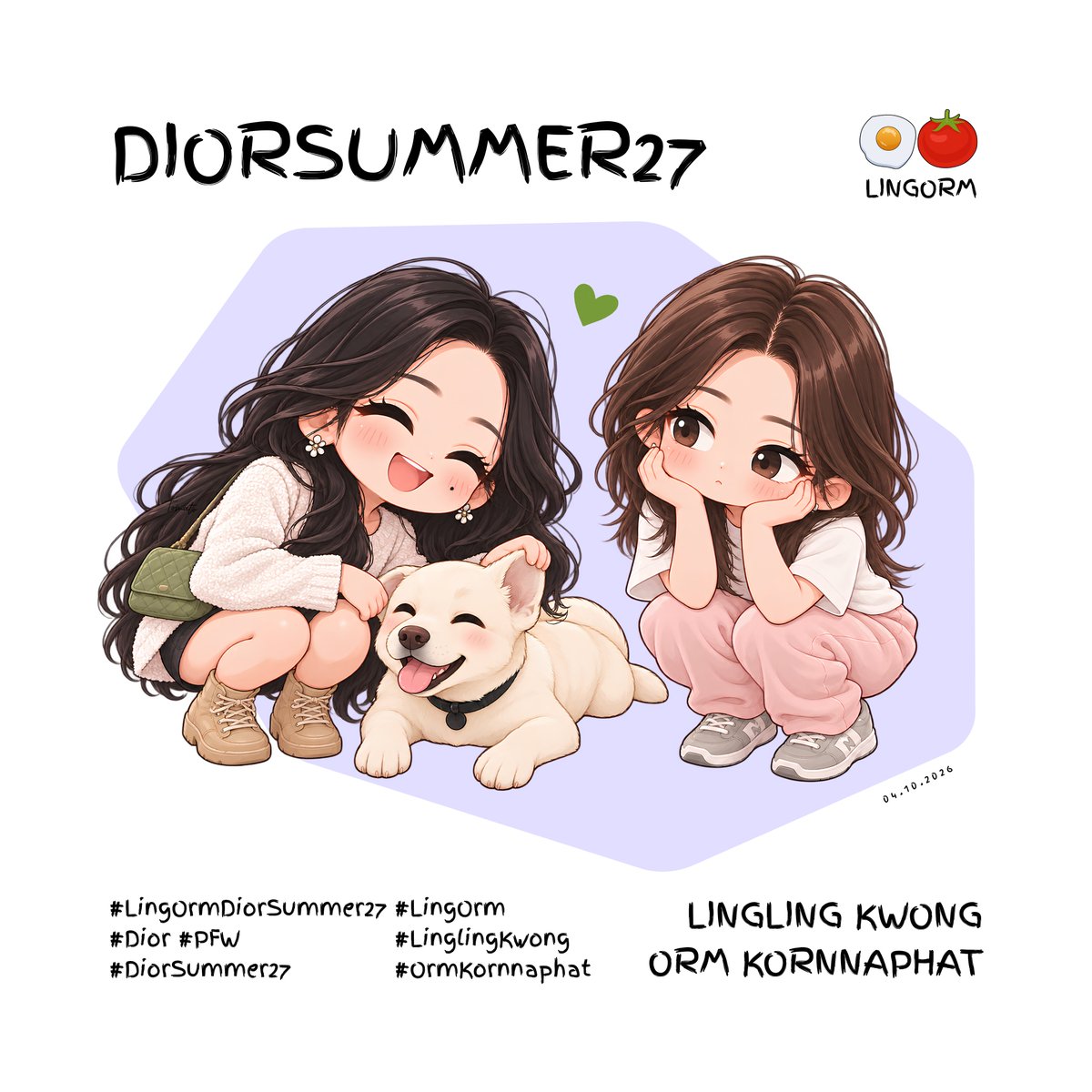 to_pi_3's tweet photo. good night 🐯🐶🐱

#LingOrmDiorSummer27 
#LingOrm https://t.co/rIgotBDqzd