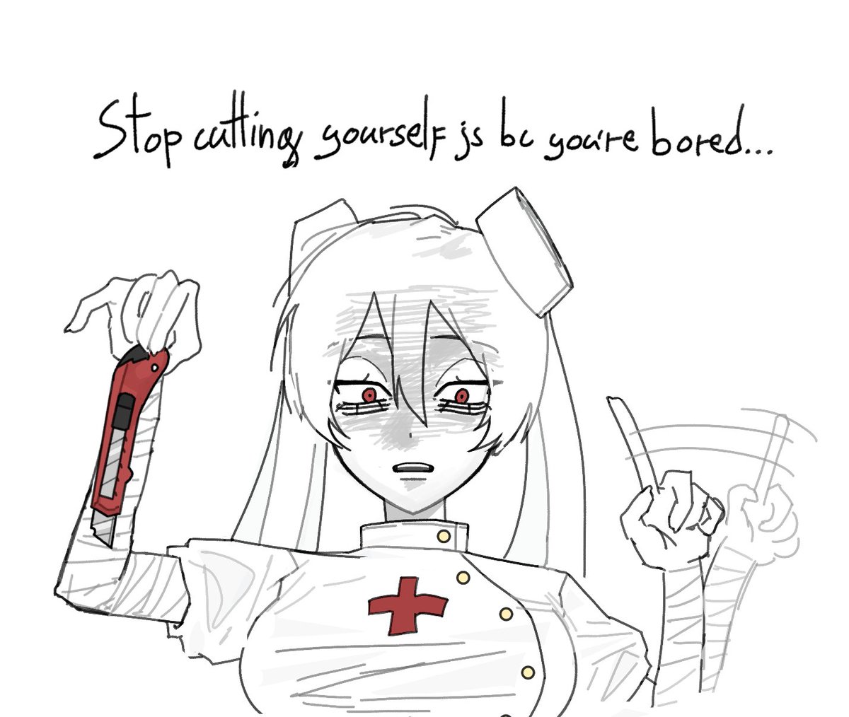 dodlohuh's tweet photo. Please don't make bandage-chan angry (¬`‸´¬）
NOT #shedrtwt https://t.co/LkYuEk74tk