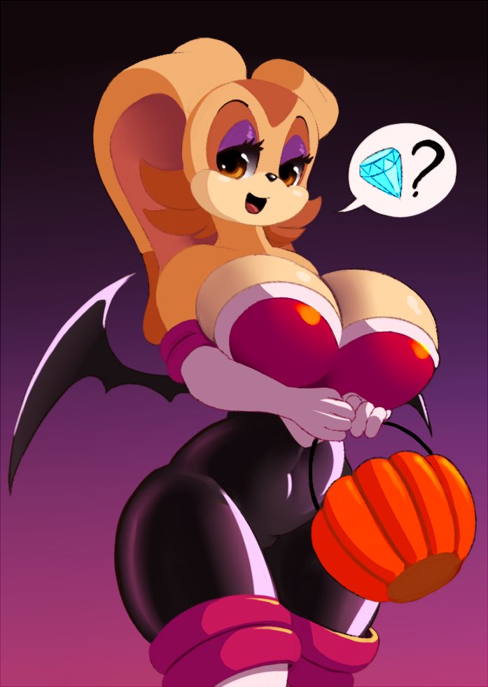 A_Vanilla_Lover's tweet photo. “Rouge isn’t the only one that can pull off this outfit~”

(Art by Don Ko) https://t.co/HFduAimZCP